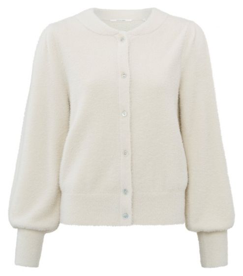 Furry cardigan ls CHALK WHITE 1-010047-408-99953