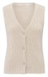 Knitted rib gilet NATURE 1-010091-502-99993