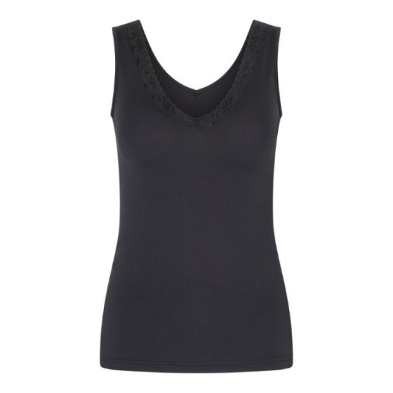 Singlet Bayonne kant zwart 32-044-007