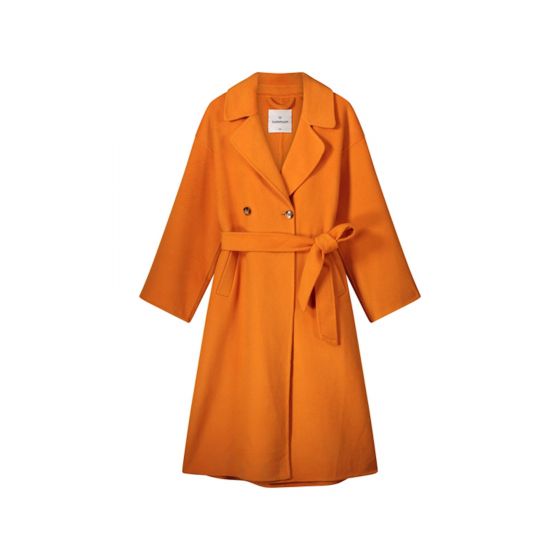 Jas SUMMUM long wool classic orange