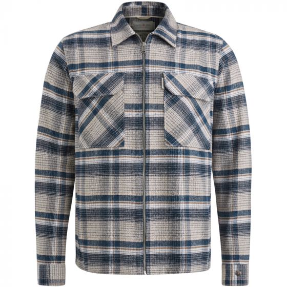 Shirt Mouline check Silver Birch CSI2411273-7014