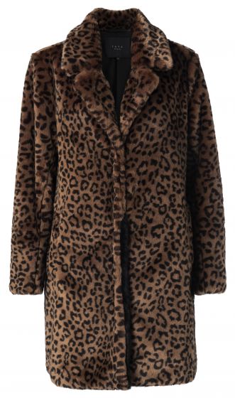 Faux fur coat CACAO 161142-023-812221