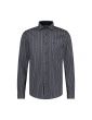 Shirt birds met stretch Mid blue 42.6505-116