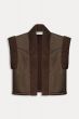 Gilet POM lammy brown