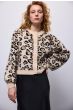 Knitted cardigan leopard jacquard 7s5859-8007-120