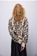 Knitted cardigan leopard jacquard 7s5859-8007-120