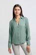 Blouse folded detail JADE GREEN 1-201114-409-99956