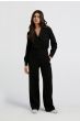 Jersey wide leg jumpsuit BLACK 1-349015-409-00001