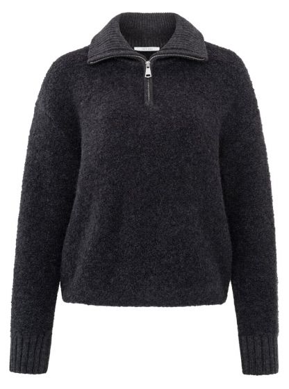 Boucle sweater rib ANTHRACITE 1-000389-409-99944