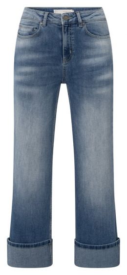 Mid waist denim roll-up BLUE 1-311080-502-99975