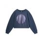 Trui SUMMUM loose fit fade out sweat midnight blue