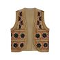 Gilet SUMMUM embroidered dune