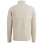 Half zip collar cotton Bone White PKW2409324-7013