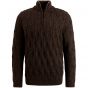 Half zip heavy knit Rum Raisin VKW2410340-8173