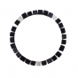 Armband stones memphis matt black sbm-002