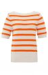 Stripe sweater EXOTIC ORANGE 1-000367-405-614531