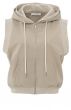 Sleeveless cardigan TWILL BEIGE 1-019099-503-99998