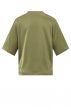 Oversized satin t-shirt OLIVE 1-701262-502-99972