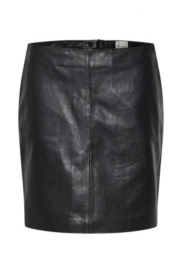 19 THE LEATHER SKIRT Black 10703578-100031