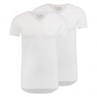 T-shirt RJ 2-pack Den Bosch v-neck stretch wit