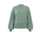 Trui YAYA wide long sleeve jade green