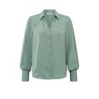 Blouse YAYA with folded detail jade green