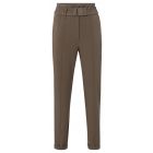 Broek YAYA woven high waist falcon brown