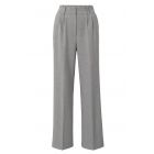 Pantalon YAYA woven wide leg light grey melange