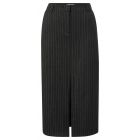 Rok YAYA midi woven pinstripe anthracite dessin