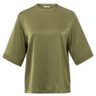 Top YAYA oversized satin olive