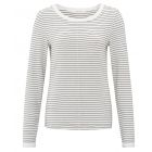 Top YAYA striped long sleeve blanc de blanc 