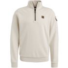 Trui PME LEGEND half zip collar jersey bone white