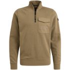 Trui PME LEGEND half zip collar jersey otter