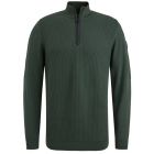 Trui VANGUARD half zip collar cotton deep forrest