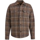 Overshirt VANGUARD check brushed hot fudge