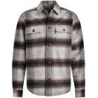 Overshirt VANGUARD check brushed light grey melee