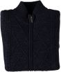 Cardigan cable sherpa lining Navy 42.1123-110