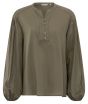 V-neck blouse STONE GRAY 1-701240-408-80615