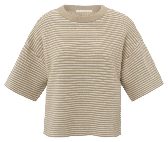 Fluffy stripe sweater ss SAFARI 1-000446-502-99803