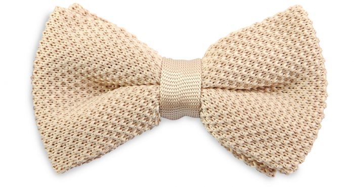 Sir Redman gebreide strik champagne SRBOWTIE24013