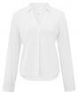 Jersey v-neck top PURE WHITE 1-709211-408-00000