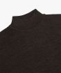 PULLOVER MOCK NECK DARK BROWN PPVJ30004D-H2