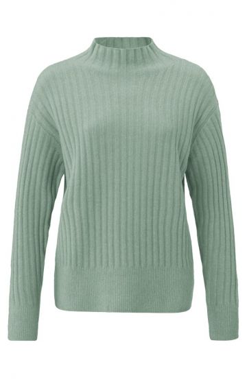 Ribbed sweater JADE GREEN 1-000122-409-999562