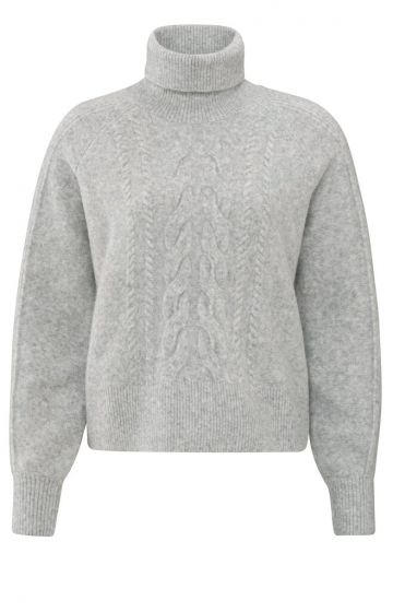 Turtle cable sweater GREY 1-000400-410-999672