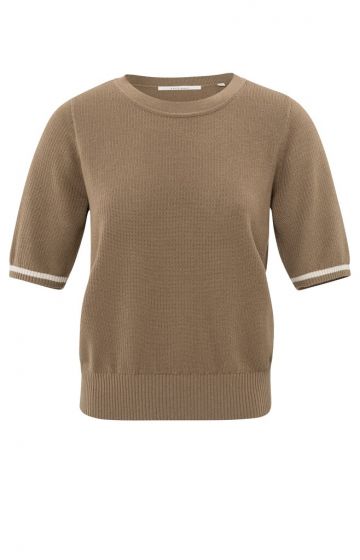 Textured sweater CARIBOU BROWN 1-000450-503-81017