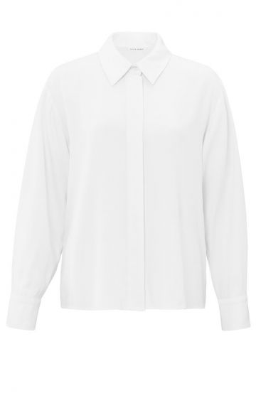 Cropped blouse PURE WHITE 1-201123-410-00000