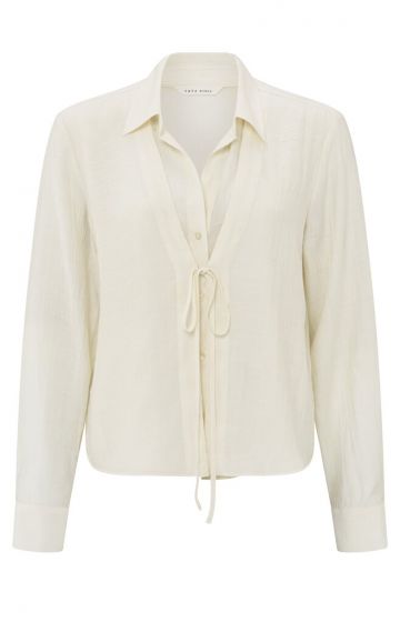 Layered blouse OFF WHITE 1-201144-503-99994