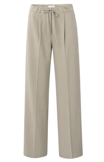 Pinstripe trousers HUMUS BEIGE 1-301180-503-513041